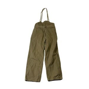 Kapital Jeans womens 0 SX Welder Thin Canvas olive green cotton overalls EUC